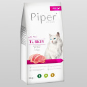 Суха Храна Piper Cat Turkey - За Котки Над 12 Месеца, с Прясно Пуешко Месо 